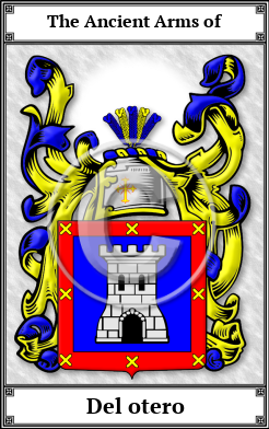 Del otero Family Crest Download (JPG)  Book Plated - 150 DPI